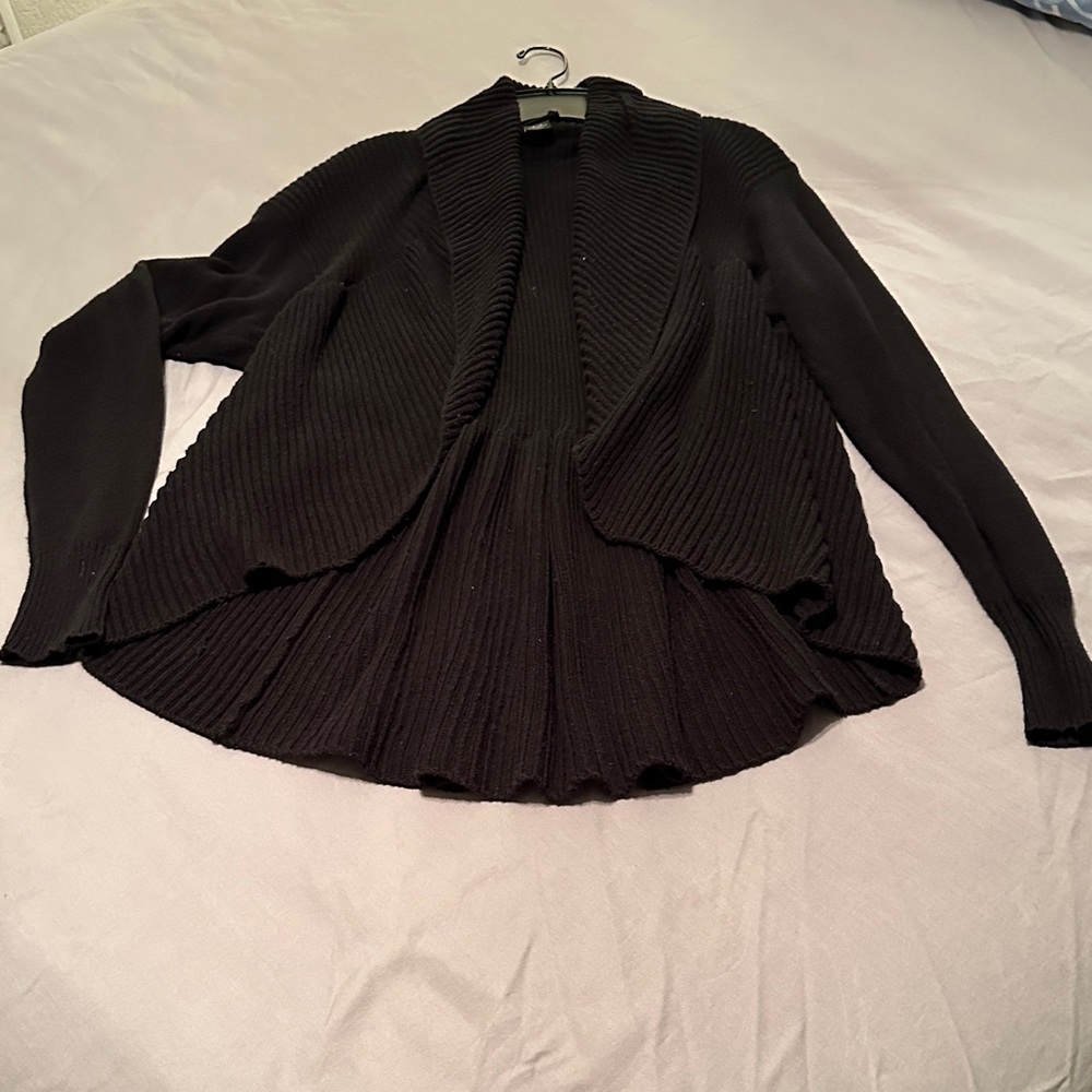 Lane Bryant Black Knit Cardigan